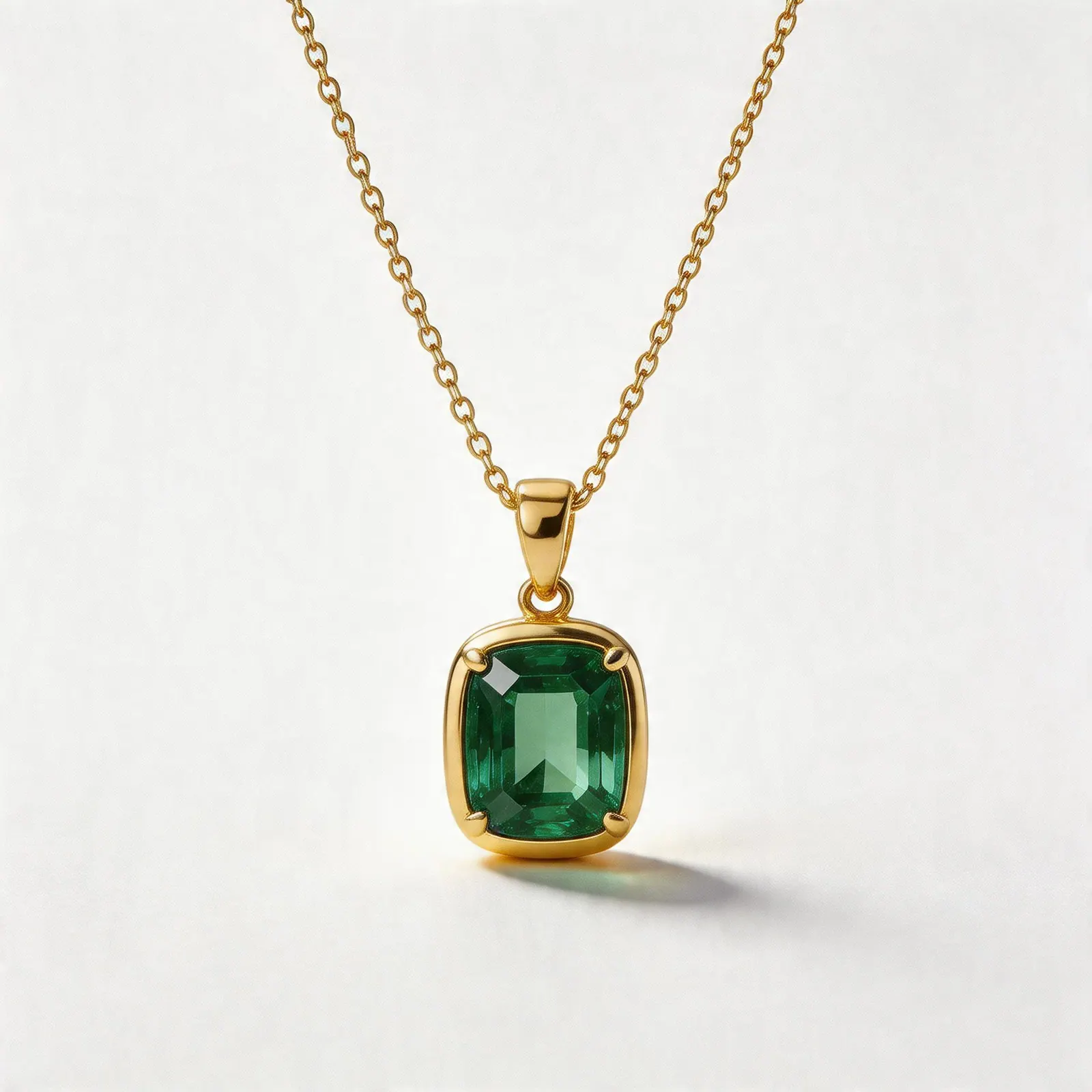 Emerald Pendant Detail before